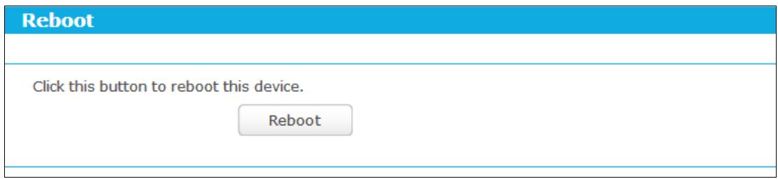 TP-LINK TD-W8968 - Reboot - 1