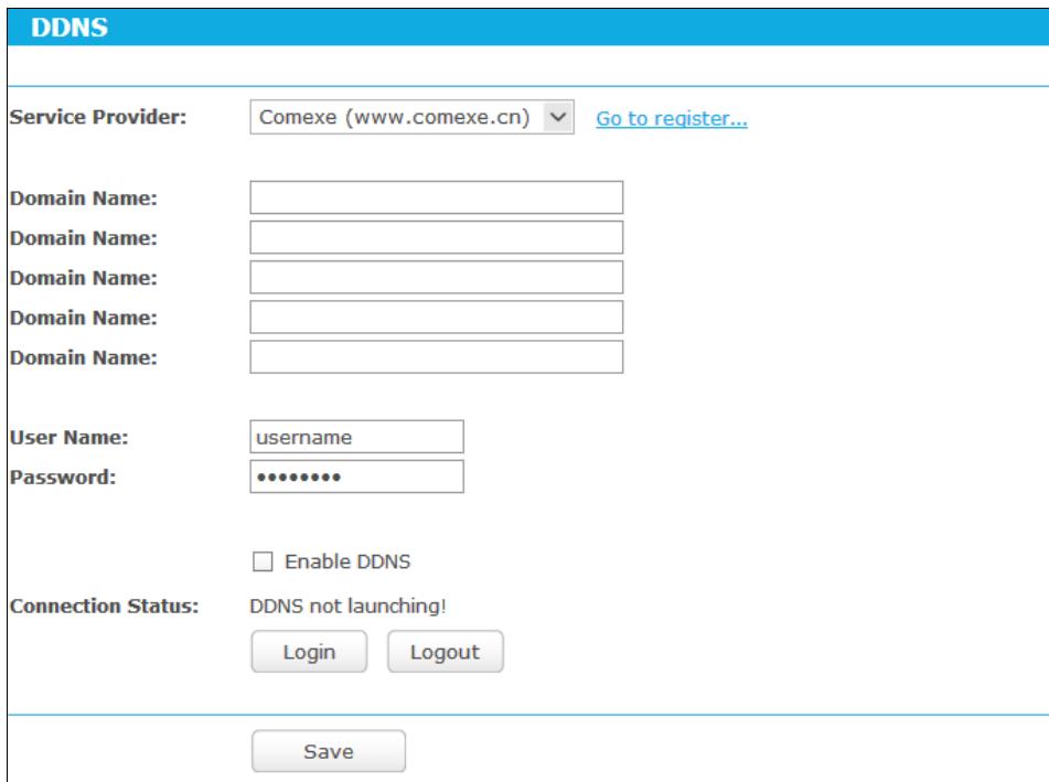 TP-LINK TD-W8968 - Comexe DDNS - 1