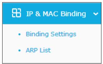 TP-LINK TD-W8968 - IP &amp; MAC Binding - 1