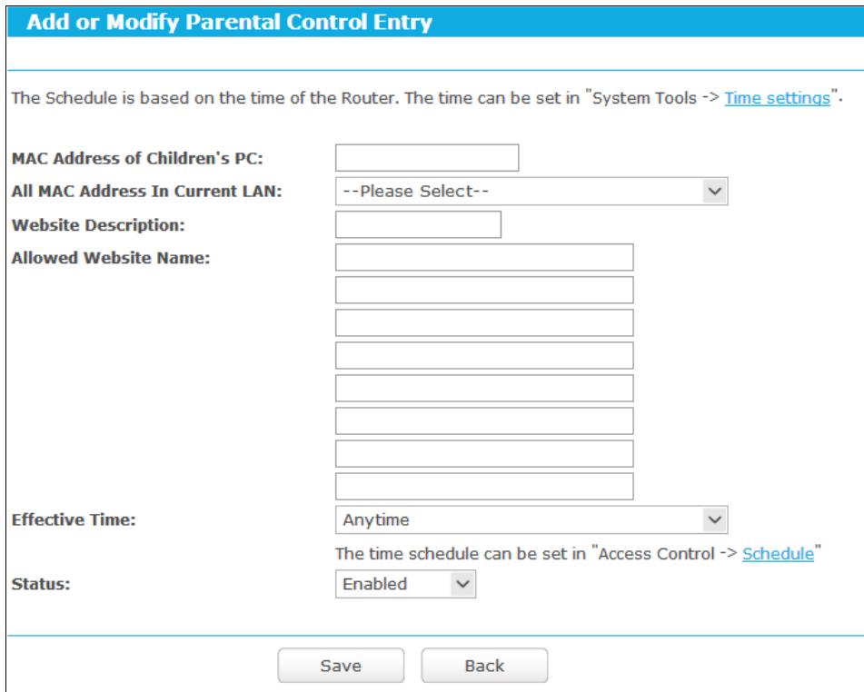 TP-LINK TD-W8968 - To add a new entry, please follow the steps below. - 1