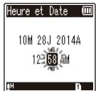 OLYMPUS DM-720 - Configuration de la date et de l'heure [heure et date] - 2