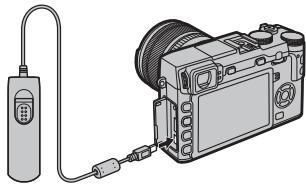 FUJIFILM X-T20 - Utilisation d'une télécommande filaire - 1