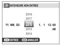FUJIFILM X-T20 - Réglez la date et l'heure. - 1
