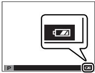 FUJIFILM X-T20 - Niveau de charge de la batterie - 1