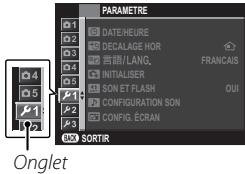 FUJIFILM X-T20 - Affichez le menu de réglage. - 1