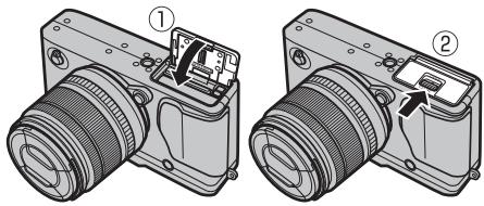 FUJIFILM X-T20 - Insérez la carte mémoire. - 3