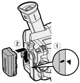SHARP HI8 - Colocacion de la bateria - 1