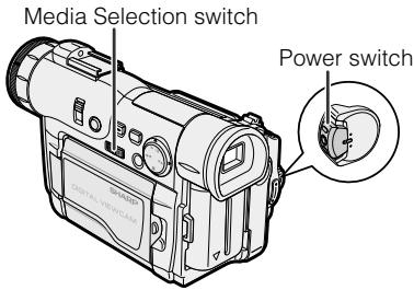 SHARP HI8 - Selecting the Camcorder Mode - 1