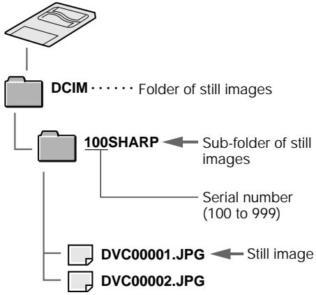SHARP HI8 - Image Folders and File Names - 1