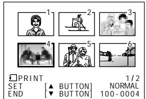 SHARP HI8 - To cancel the print order for an image - 4