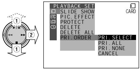 SHARP HI8 - Assigning Print Order to an Image - 1