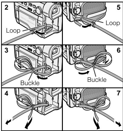 SHARP HI8 - Attaching the Shoulder Strap - 1