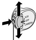 SHARP HI8 - Hold down the Lock button and set the Power switch to CAMERA or VCR. - 1