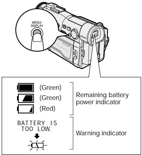 SHARP HI8 - Remaining Battery Power Display - 1