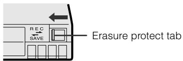 SHARP HI8 - To protect recordings against accidental erasure - 1