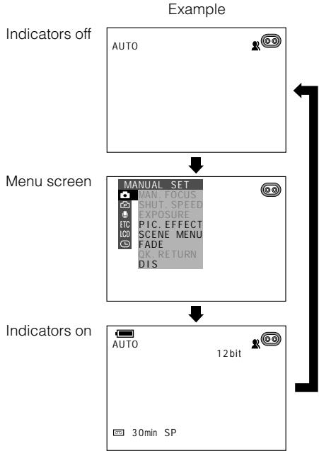 SHARP HI8 - MENU/DISPLAY button - 2