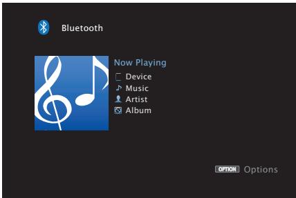 DENON AVRX4300 & AVR-X4300 - Appuyez sur bluetooth pour passer à la source d'entrée "bluetooth - 1