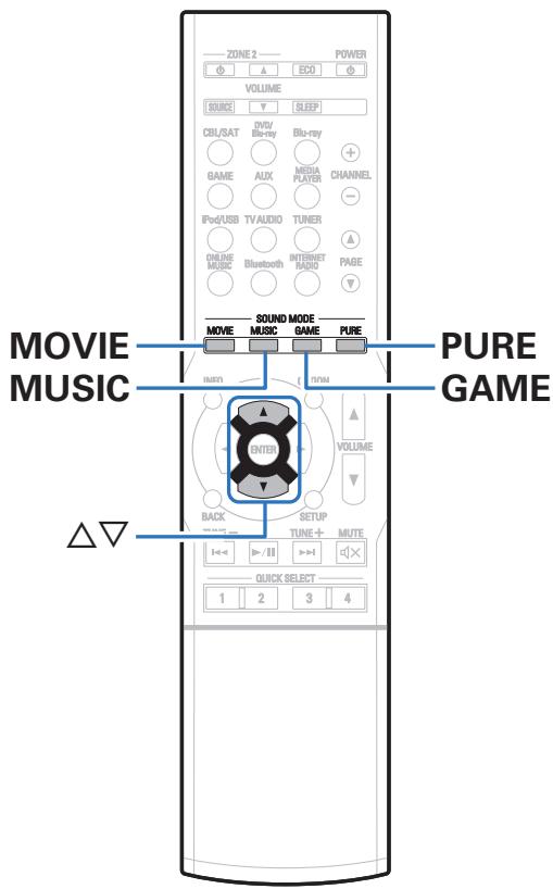 DENON AVRX4300 & AVR-X4300 - Sélection d'un mode d'écoute - 1