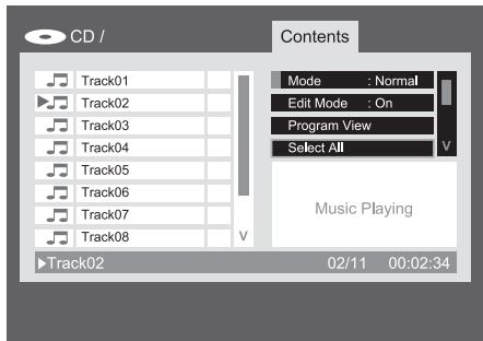 HARMAN KARDON DVD-29 - Programmation d'une liste de lecture à partir d'un CD Audio ou d'une source de données - 4