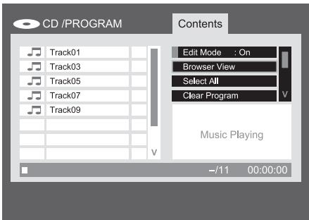 HARMAN KARDON DVD-29 - Programmation d'une liste de lecture à partir d'un CD Audio ou d'une source de données - 6