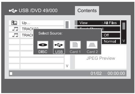 HARMAN KARDON DVD-29 - Sélection d'une source Média (DVD 49 uniquement) - 1