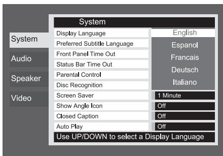 HARMAN KARDON DVD-29 - Réglages Systeme - 3