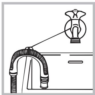 HOTPOINT AQD1070D69 - Raccordement du tuyau de vidange - 2