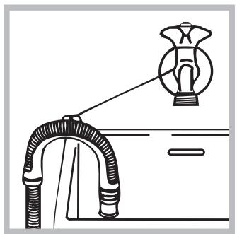 HOTPOINT AQD1070D69 - Connecting the drain hose - 2