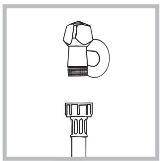 HOTPOINT AQD1070D69 - Connecting the water inlet hose - 1