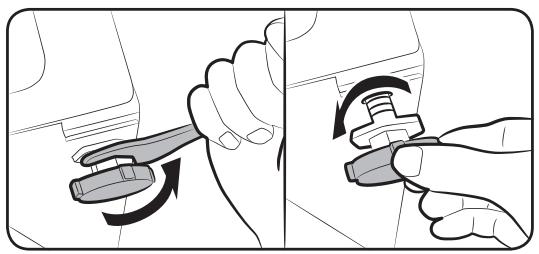 SAMSUNG WD80K5410 OX - Étape 3 - réglez le pied de mise à niveau - 1