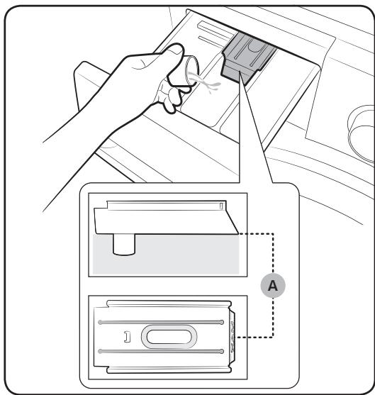 SAMSUNG WD80K5410 OX - Pour permettre des agents de lavage dans le tiroir à lessive - 2