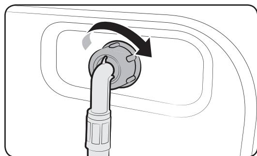 SAMSUNG WD80K5410 OX - Raccordez le tuyau d'arrivée d'eau au robinet d'eau. - 6