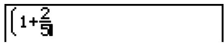 CASIO HR150RCE - Example 2 Ecrire (1 + 25)^2 - 4