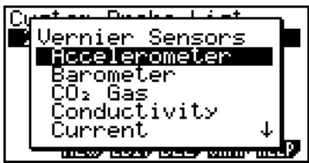 CASIO HR150RCE - - To recall the specifications of a Vernier sensor and configure custom probe settings - 1