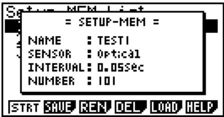 CASIO HR150RCE - - To preview saved setup data - 1