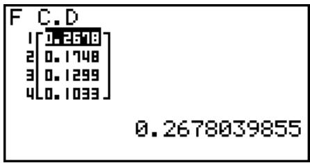 CASIO HR150RCE - - Loi F cumulative - 2