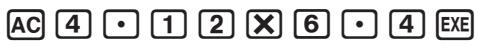 CASIO HR150RCE - Exemple 1 Effectuer les deux calculs suivants - 1
