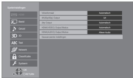 PANASONIC DMP-UB400EFK - Set-upmenu - 1