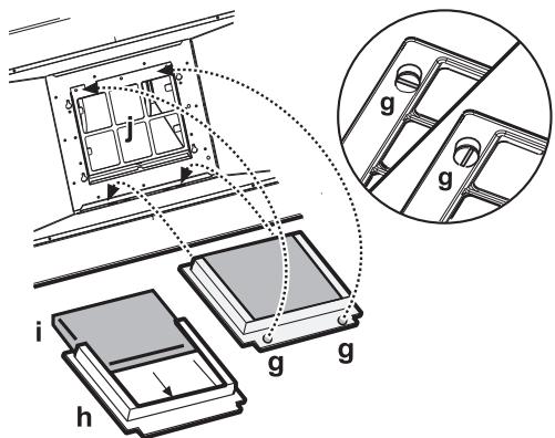 WHIRLPOOL AKR809MR - Montaggio del filtro al carbone: - 1