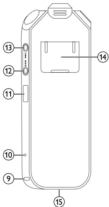 PHILIPS VOICETRACER DVT2050 - Face avant et arrêté - 2