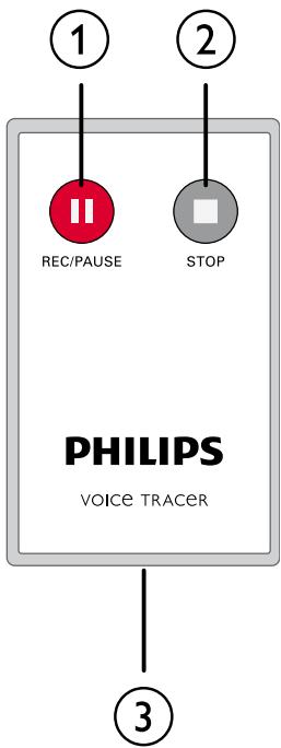 PHILIPS VOICETRACER DVT2050 - Télécommande (DVT6500, DVT8000) - 1