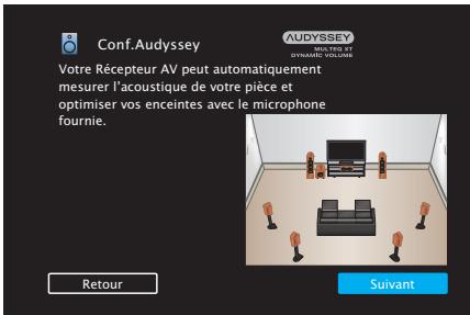 DENON AVR X1400H  -  AVR-X1400H -  AVRX1400H - Procedure pour les réglages des enceintes (Conf. Audyssey®) - 4