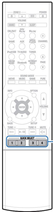 DENON AVR X1400H  -  AVR-X1400H -  AVRX1400H - Fonction de selection rapide plus - 1