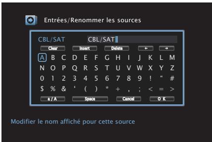 DENON AVR X4300 - AVR X4300H - Utilisation de l'écran-clavier - 1