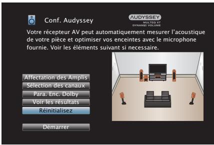 DENON AVR X4300 - AVR X4300H - Retour aux réglages “Conf. Audyssey®” - 1