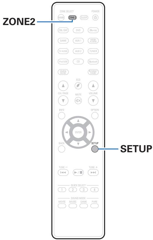DENON AVR X4300 - AVR X4300H - Limiter la zone d'opération avec la télécommande - 1