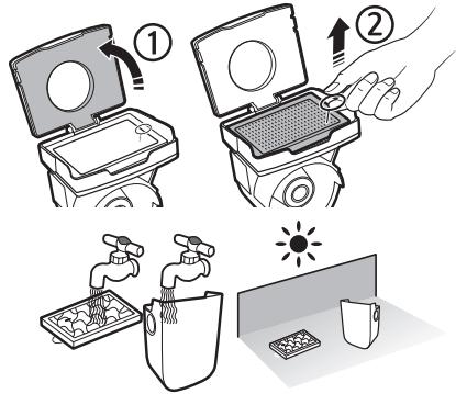 SAMSUNG SR10M701PU5 POWERBOT STAR WARS - SR10M703PW9 POWERBOT STAR WARS - Cleaning the dustbin - 4