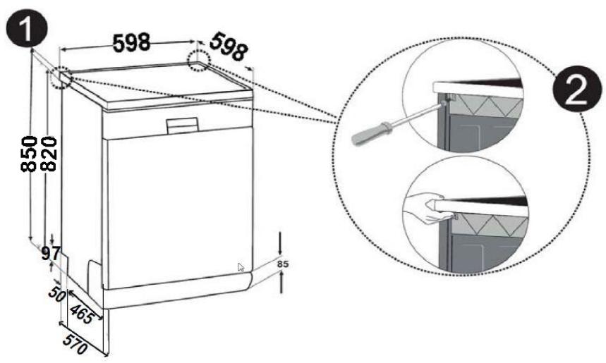SOGELUX SLV784N - Installation sous un plan de travail - 1