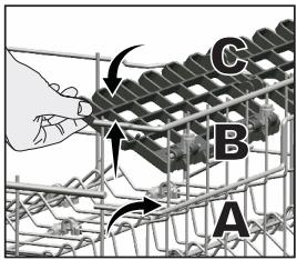 TEKA DFI 46700 - Upper basket height adjustable rack - 2