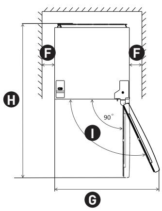 VALBERG UF NF 274 E X742C - Space Requirement - 2